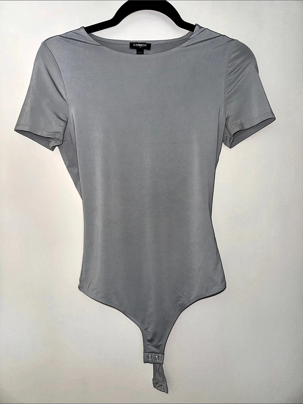 Express Short Sleeve Bodysuit in bluish grey Size Small